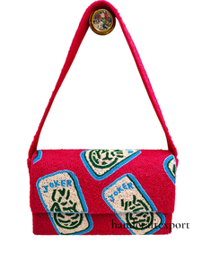 Sacs à rabat magnétique faits à la main en perles de verre, style bohème, professionnels, robustes, sûrs, portables, tendance, luxueux, écologiques et légers - Product Image 4