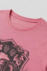 Men's Casual T-Shirt Short Sleeve O-Neck Printed Beer Design Regular <b>Fit</b> Polyester Jersey Front Logo Breathable 260g - Product Image 3