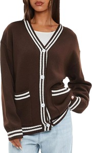 Pull décontracté confortable et douillet pour femme, idéal pour l'hiver, à manches longues, tricoté, grande taille - Product Image 4