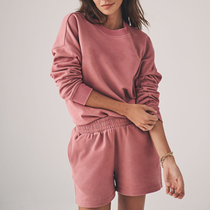 Sudaderas Extra Grandes Personalizadas para Mujer al por Mayor, Sudadera con Hombros Caídos, Cuello Redondo, Sudaderas de Primera Calidad para Mujer - Product Image 5