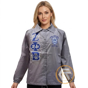 Chaqueta de Mujer de Alta Calidad 100% Poliéster, Ropa de la Hermandad Zeta Phi Beta, Forro de Seda Transpirable para Invierno y Otoño - Product Image 2