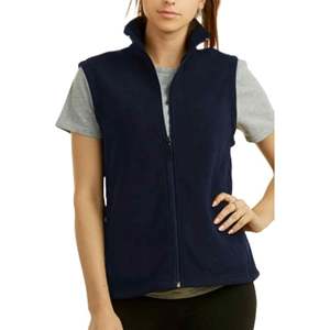 OEM Made Custom Logo Fleece Vest Women Stand Collar Sleeveless Zipper <b>Jacket</b> <b>Winter</b> <b>Running</b> Outdoor Fitness Sportswear - Product Image 4