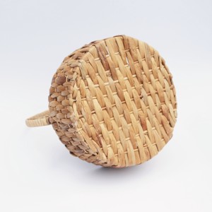 Cesta Rectangular de Bambú Tejido con Asa de Bambú Sintético - Ideal para Regalos, Productos Secos y Frutas Ligeras - Product Image 4