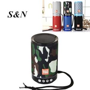 Altavoz portátil S&N con diseño de camuflaje, altavoz inalámbrico Bluetooth con correa de transporte para uso en exteriores - Product Image 1