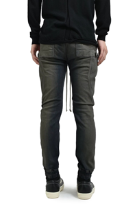 Jeans en denim pour hommes HaiYao 2026, coupe skinny, style vintage, multi-poches, fermetures éclair, streetwear, hip-hop, Y2K, OEM ODM, haute qualité - Product Image 4