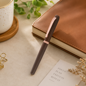 Elegant 0.5mm Black and Copper Combination Metal Ballpoint <b>Pen</b> for Gift Business School Office Use - Product Image 4
