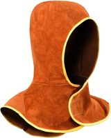 Tablier de soudeur en cuir avec manches de protection, capuche de soudeur, protection contre la chaleur et les flammes pour hommes et femmes