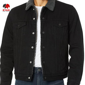 Veste en jean personnalisée Ryan Pro Gear pour hommes avec logo personnalisé, design OEM - Product Image 3