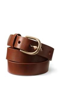 Cinturones de cuero genuino de vaca y búfalo con impresión por transferencia de calor, logotipo personalizado, hechos a mano, duraderos, estilo formal para hombre. - Product Image 2