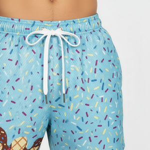 Shorts de sport pour hommes en laine de haute qualité, solides, décontractés, respirants, écologiques, à séchage rapide, sublimation, shorts de basketball - Product Image 5