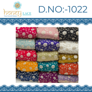 Premium Fendy Georgette Warp Knitted <b>Fabric</b> for Wedding Apparel & Accessories Boys & Girls Medium <b>Weight</b> Embroidered Beads Work - Product Image 2