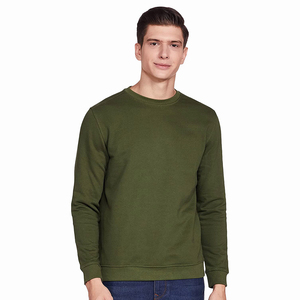 Premium Men Crew Neck Sweatshirt Plain Cotton <b>Fleece</b> Streetwear Custom Logo OEM Supplier Gym Wear Sweatshirt <b>Running</b> Sweatshirt - Product Image 1