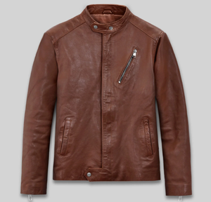 Chaqueta de Cuero para Hombre, a la Moda, Resistente al Viento, Chaqueta de Cuero para Hombre y Mujer, Estilos Personalizados, Chaqueta de Cuero Charlotte Burnt Multiple 2006 - Product Image 1
