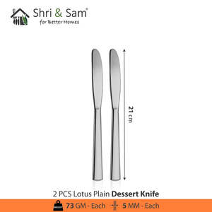 Lotus Plain Cubiertos de acero inoxidable Cuchillos de cena elegantes - Product Image 2