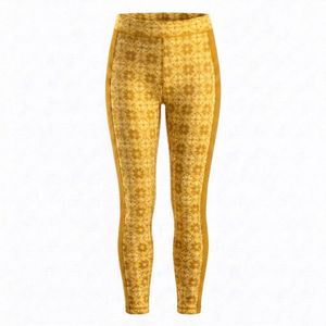 Leggings Deportivos de Cintura Alta para Mujer, Marca Index Apparel, Estampado Floral Amarillo, Tejido Elástico, para Yoga y Entrenamiento - Product Image 5