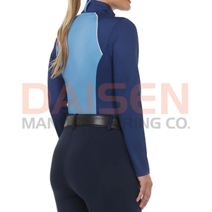 Women Equestrian Compression Base Layer <b>Thermal</b> Riding Shirt Long Sleeve Warm Breathable Stretch <b>Top</b> OEM Supply - Product Image 4