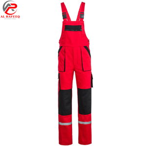 <b>Men</b> Work Dungarees Working Trousers Bib and <b>Brace</b> Overall Multi Pockets Pants Protective Coverall Safety Uniforms - Product Image 1