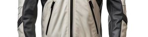 Blouson en cuir de motard pour homme en peau de mouton véritable, blanc et noir, imperméable, avec fausse fourrure, modèle unique 2026, faible MOQ, fabrication en usine - Product Image 6