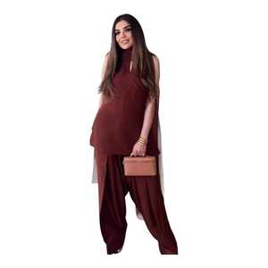 Custom Colors Flared Patiala Dress Wedding Collection Short Length Indian and Pakistani Clothing Trending Wear Farshi <strong>Plazo</strong> - Product Image 1