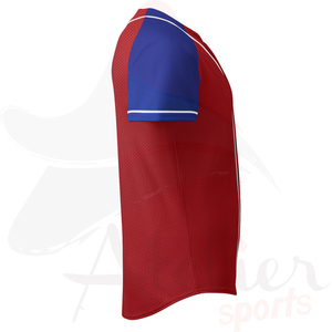 Chemises de baseball à rayures personnalisées à prix d'usine, impression par sublimation, motif à rayures, prix bas - Product Image 2