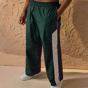 Oversized Plus Size Men's Street Wear Canvas Lace Waterproof Baggy Cargo Loose Windbreak <b>Pants</b> - Product Image 5