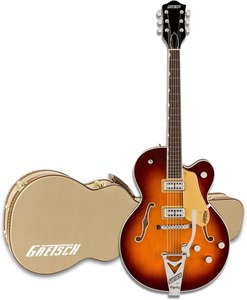 <span class=keywords><strong>Guitare</strong></span> électrique Streamliner Center Block Jr. Double-Cut avec Bigsby et touche en laurier (Forge Glow) – Pack avec étui <span class=keywords><strong>Gretsch</strong></span> - Product Image 1
