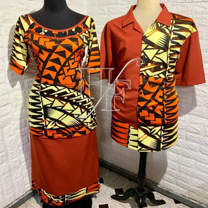 Tenues de couple personnalisées à imprimé polynésien, robe Mumu pour femme grande taille, chemise, vêtements, tenue d'île - Product Image 1