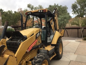 Hot Selling CAT 420F Backhoe Loader Front Loader Attachment 9 Ton Rated Load 5000kg <b>Machine</b> Weight Hydraulic Pump Gear Yellow - Product Image 1