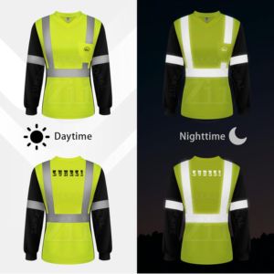 ZUNEZI INTERNATIONAL Ropa de Trabajo de Seguridad EN ISO 20471 ANSI Clase 1 Sudadera con Capucha de Alta Visibilidad con Cremallera Completa Reflectante - Product Image 4