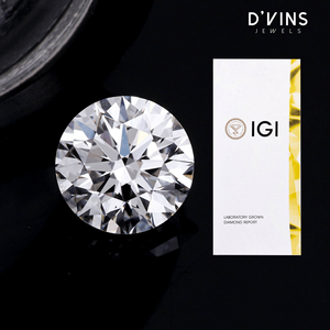 Diamant de laboratoire D'vins Jewels, 3,5 carats, taille brillant rond, couleur D, pour la fabrication de bijoux, prix au gramme - Product Image 5