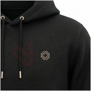 Men's <b>Black</b> Hooded Tracksuit Set Full Sleeve Solid Color Casual Regular Fit Autumn Wear Breathable 100% Cotton <b>Joggers</b> - Product Image 4