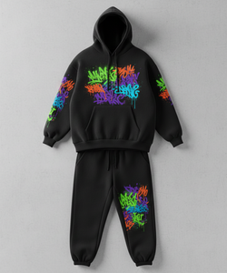 Premium Hip-Hop Custom <b>Sweat</b> <b>set</b> – Oversized Hoodie & Joggers <b>Set</b> with Vibrant Heavyweight Fleece 2-Piece Streetwear Suit - Product Image 1
