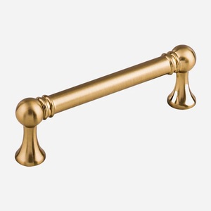 Tirador Moderno de Latón para Muebles, Duradero, Acabado Dorado, para Cajones, Puertas, Armarios, Dormitorios y Baños - Product Image 1