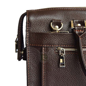 Sac pour ordinateur portable en cuir véritable durable, avec rangement fonctionnel pour fournitures de travail, idéal pour le quotidien et les voyages d'affaires - Product Image 2