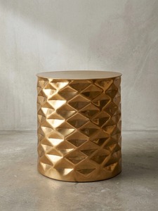 Soulful Space Modern <b>Round</b> Coffee <b>Table</b> With Hammered Finish 42 Cm Diameter Living Room Furniture Contemporary Design - Product Image 6