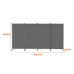 Paravent de séparation de pièce portable à 4 panneaux au design simple pour la séparation des espaces - Product Image 2