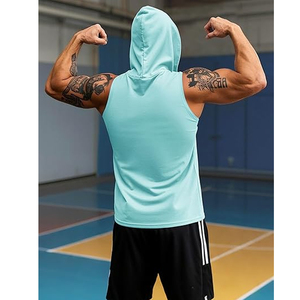 Débardeur Homme Personnalisé à Marque Privée, Coupe Oversize Décontractée, 100% Coton, Vêtement de Sport Premium avec Logo Avant - Product Image 2