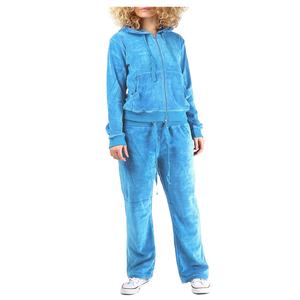 Autumn Winter <b>Women</b> Velvet Two Piece Jogging Pants Set Designer Logo Full Length Sweatsuit Casual <b>Velour</b> <b>Tracksuits</b> 2026 - Product Image 3