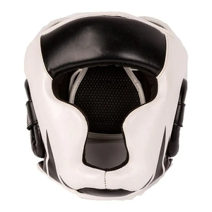 Protector de Cabeza de Cuero Transpirable Rojo para Artes Marciales y Boxeo, Resistente a Impactos, con Cierre de Gancho y Bucle, 16-20 Ventilaciones, Protector Facial para Adultos - Product Image 4