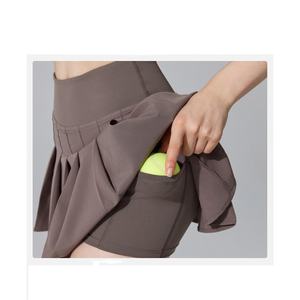 Jupe plissée mini de sport de padel personnalisée, taille haute, effet ventre plat, pour femmes - Product Image 2