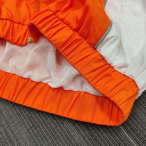 Ensemble court coupe décontractée pour homme, style Hip Hop, en satin, coupe-vent, respirant, avec veste zippée, pour l'été, survêtement de jogging, séchage rapide, vêtement d'extérieur - Product Image 6