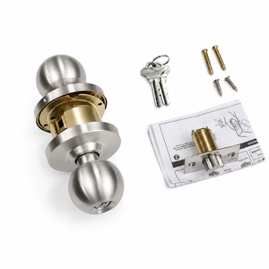 Grade 2 Commercial Duty Cylindrical <strong>Door</strong> <strong>Knob</strong> Lockset UL Rated Stainless Steel Entry Storeroom Privacy Ball <strong>Knob</strong> Lock - Product Image 3