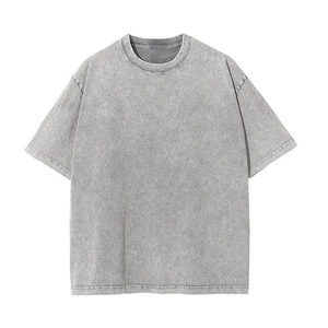 Camiseta Holgada de Estilo Urbano Moderno, Camiseta Deportiva de Alto Rendimiento, Ropa Deportiva con Cuello Redondo de Algodón - Product Image 1