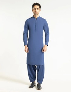 Elegante Shalwar Kameez Tradicional Indio de Algodón de Alta Calidad para Hombre |   Ropa para Fiestas y Eventos de Boda Sin Arrugas - Product Image 1