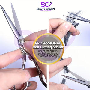 กรรไกรตัดผมคุณภาพระดับซาลอน สีม่วง จับถนัดมือ ตัดได้อย่างสมบูรณ์แบบทุกครั้ง พร้อมสกรูปรับแรงตึง - Product Image 6