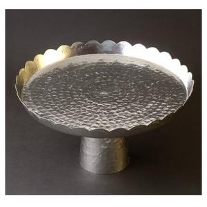 Support à gâteau ovale en aluminium au design attrayant avec finition brossée, plateau de présentation de desserts en métal pour la décoration de la maison, prix bas - Product Image 4