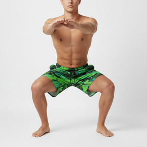 Shorts en maille personnalisés avec logo, impression par sublimation, tendance, en polyester, pour le basketball, décontractés, élastiques, pour hommes - Product Image 2