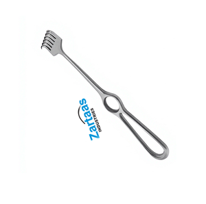 Rétracteurs chirurgicaux VOLKMANN en acier inoxydable de haute qualité, 6 dents, 21,5 cm, fabricant et exportateur d'instruments chirurgicaux. - Product Image 2
