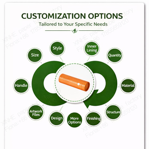 Tube en papier noir mat de luxe résistant aux enfants avec impression personnalisée - Product Image 3