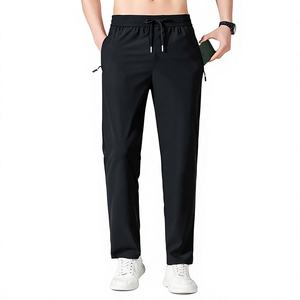 High Quality <b>Baggy</b> Sweatpants <b>Men</b> Gym Joggers Heavyweight Cotton <b>Men's</b> Curved Wide Leg Sweatpants Casual Loose Draped <b>Trousers</b> - Product Image 4